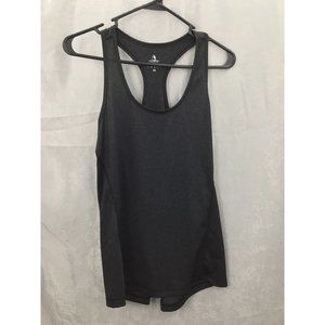 icyzone Workout Tank Tops for Women Racerback Dark Gray Medium